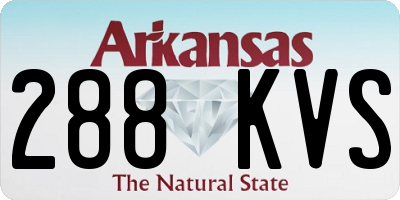 AR license plate 288KVS