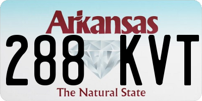 AR license plate 288KVT