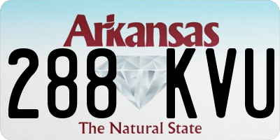 AR license plate 288KVU