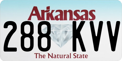 AR license plate 288KVV