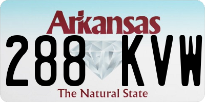AR license plate 288KVW