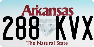 AR license plate 288KVX