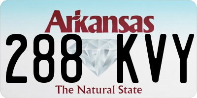 AR license plate 288KVY