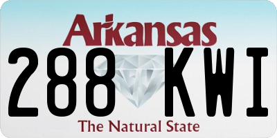 AR license plate 288KWI