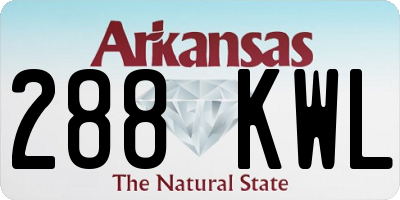 AR license plate 288KWL