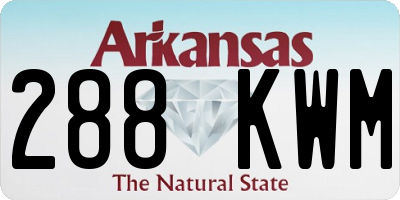 AR license plate 288KWM