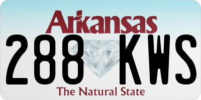 AR license plate 288KWS