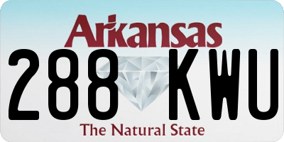 AR license plate 288KWU