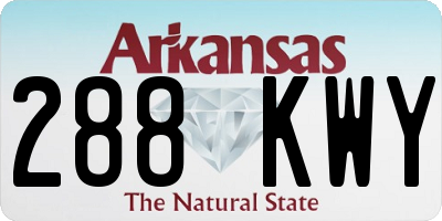 AR license plate 288KWY