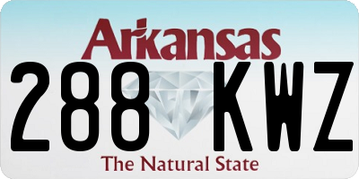 AR license plate 288KWZ