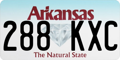 AR license plate 288KXC