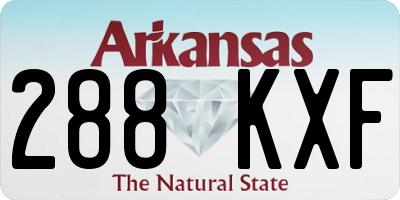 AR license plate 288KXF