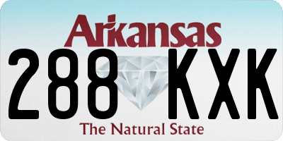 AR license plate 288KXK