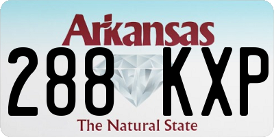 AR license plate 288KXP