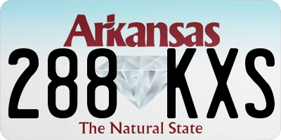 AR license plate 288KXS