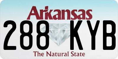 AR license plate 288KYB