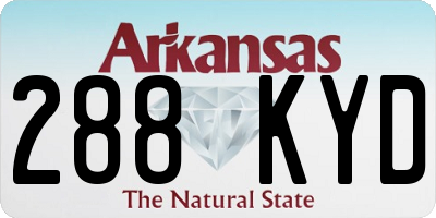 AR license plate 288KYD
