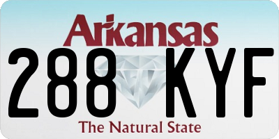 AR license plate 288KYF