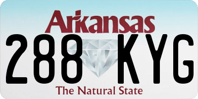 AR license plate 288KYG