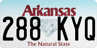 AR license plate 288KYQ