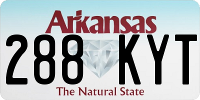AR license plate 288KYT