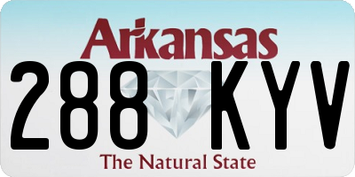AR license plate 288KYV