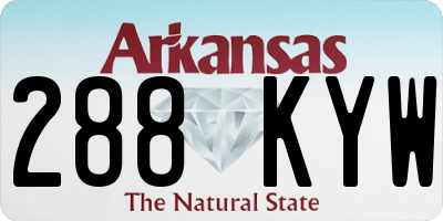 AR license plate 288KYW