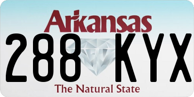 AR license plate 288KYX