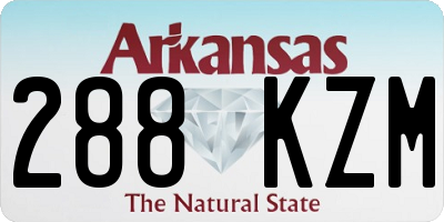AR license plate 288KZM