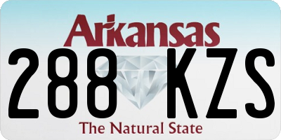 AR license plate 288KZS