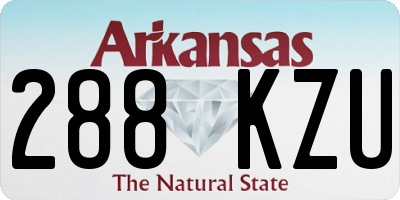 AR license plate 288KZU