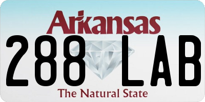 AR license plate 288LAB