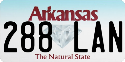 AR license plate 288LAN
