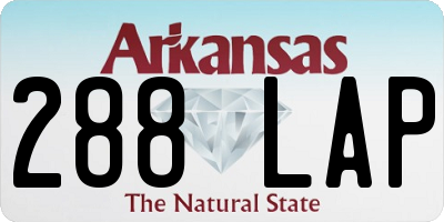 AR license plate 288LAP