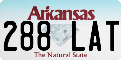 AR license plate 288LAT