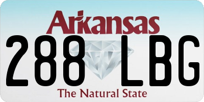 AR license plate 288LBG