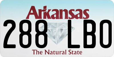 AR license plate 288LBO