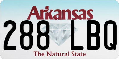 AR license plate 288LBQ