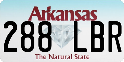 AR license plate 288LBR