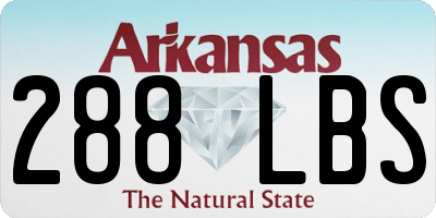AR license plate 288LBS