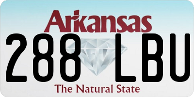 AR license plate 288LBU
