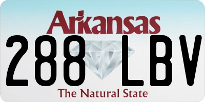 AR license plate 288LBV