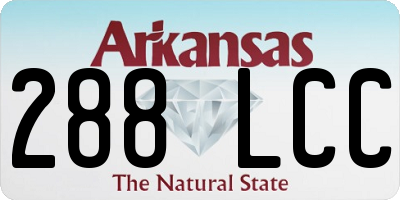 AR license plate 288LCC