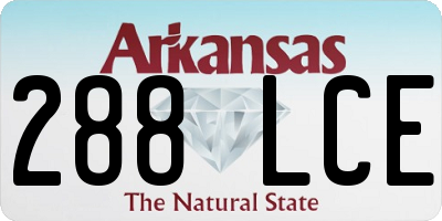 AR license plate 288LCE