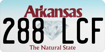 AR license plate 288LCF