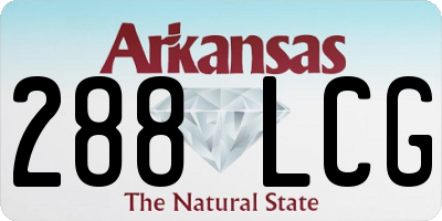 AR license plate 288LCG