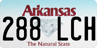 AR license plate 288LCH