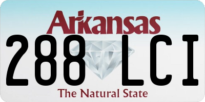 AR license plate 288LCI