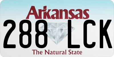 AR license plate 288LCK