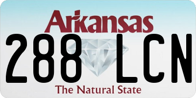AR license plate 288LCN